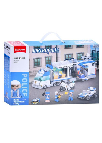 Конструктор Мобильный полицейский участок M38-B1219 510 деталей Sluban (360647686)