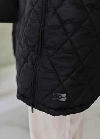 Чорна зимня зимова куртка куртка-пальто No Brand