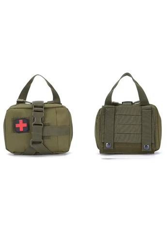 Підсумок-аптечка з кріпленням на Molle зі швидким скиданням (Зелений) No Brand (332635298)