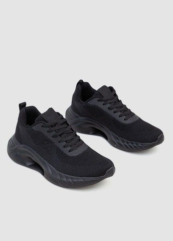 Черные кроссовки мужские текстиль Fashion 243R1071