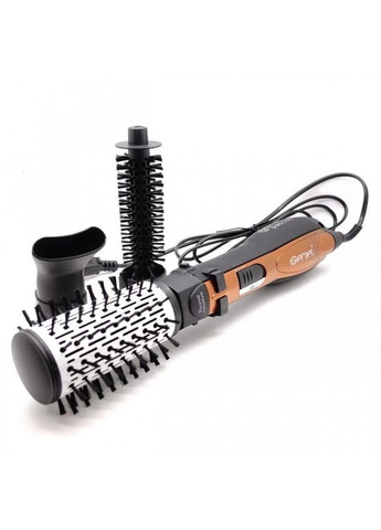 Фен-щетка стайлер расчёска браш для волос с 3 насадками GM-4828 стайлер 3 в 1 для укладки волос 1000 Вт с ионизацией Geemy (331325689)
