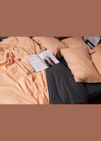 Комплект постільної білизни Бязь Gold Люкс євро 200х220 наволочки 4х70х70 (MS-820003304) Moon&Star Gray Cream (288043994)