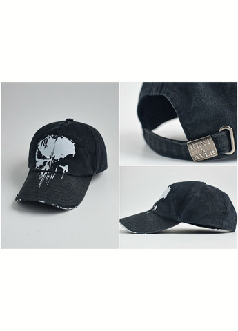 Форхед рваный черный с аппликацией черепа MKKTF000003-1-1 Modna KAZKA (337990044)