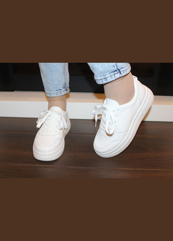 Кроссовки женские белые натуральная кожа No Brand Жіночі кросівки демісезонні белые демисезоны (325478559)