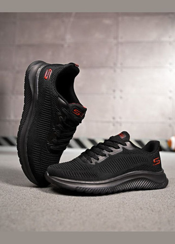 Черные летние мужские летние кроссовки черные сетка No Brand