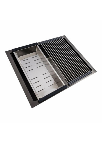 Кухонная мойка PVD черная СМ 54*44 Handmade (монтаж под столешницу) Valeso (336932401)