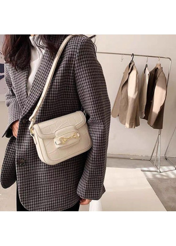 Изысканная классическая сумка среднего размера horsebit 1955 года кросс-боды белого цвета Gucci (362588181)