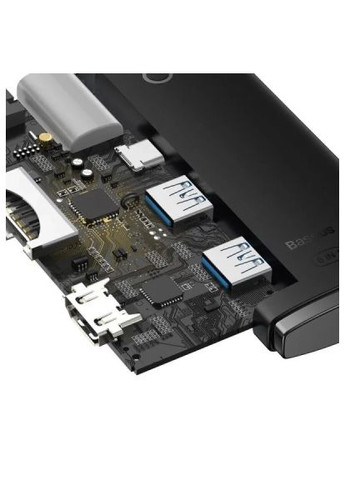 Концентратор USB-C 6-in-1 HDMI + 2xUSB 3.0 + USB-C + SD/TF black (WKQX050001) Baseus USB-C 6-in-1 HDMI + 2xUSB 3.0 + USB-C + SD/TF blac (366698570)