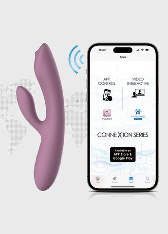 Смарт вібратор-кролик з перлинною стимуляцією точки G Trysta Neo Svakom (303138809)