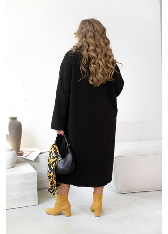 Чорне демісезонне Пальто двобортне Minova