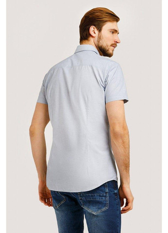 Голубой кэжуал рубашка однотонная Finn Flare