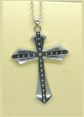 Большой стальной крест из нержавеющей стали мед сталь 316L оберег + стальная цепочка Liresmina Jewelry (290250916)