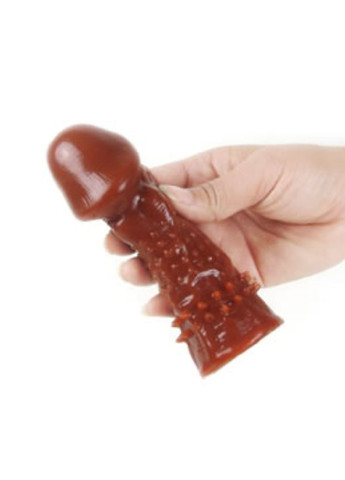 Насадка презерватив удлиняющая с шипами коричневая "Wolftooth Sleeve" LyBaile (307073326)