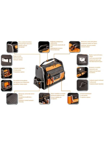 Сумка для инструмента кофр 44 кармана, полиестер 600 D (84-301) Neo Tools (391609855)