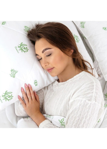Всесезонна ковдра двоспальна з бамбуковим волокном 180*210 см, 350 гр/м2 гіпоалергенна DREAM BAMBOO Білий (38690180210) ТЕП (368376269)