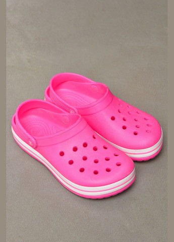 Кроксы женские розового цвета Let's Shop (324747582)