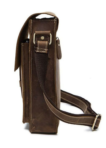 Сумка мужская через плечо кожаная 14660 Коричневая Vintage (302008877)