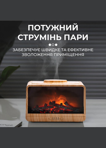 Увлажнитель воздуха Flame Fireplace Aroma Diffuser Black увлажнитель очиститель воздуха Happy Life (305389985)