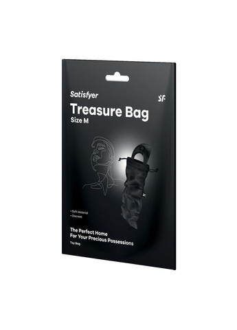 Мешочек для хранения игрушек Treasure Bag M Black Satisfyer (303907597)
