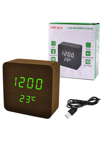 Будильник -872-4 коричневий (8415) VST (315411576)