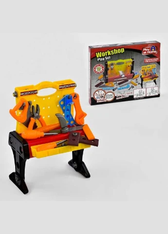 Игровой набор "Набор инструментов", стол - чемодан, 50 аксессуаров. Yellow (21677) Workshop (379090847)