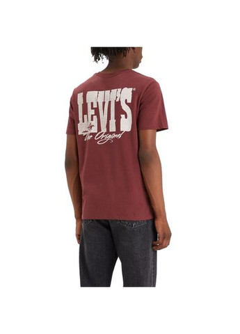 Бордовая футболка с коротким рукавом Levi's
