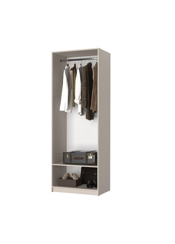 Шкаф 2-дверный Оскар ДСП BG, стандарт 80x52x220 см (MBS-4429) MebelStar (366427494)