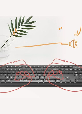 Комплект клавиатура+мышь Xiaomi Keyboard and Mouse Combo Gen 3 PB03 (UA) Black (MW24PB03) MiiiW (322860828)