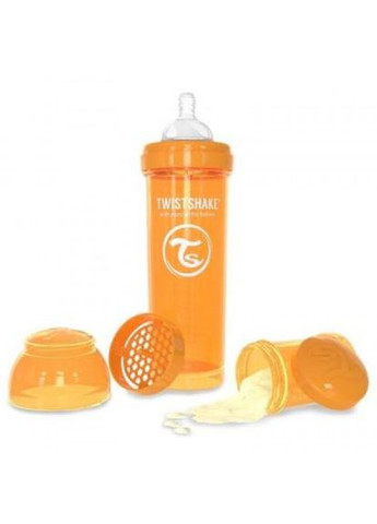 Пляшечка для годування Twistshake антиколиковая 330 мл, оранжевая (268141715)