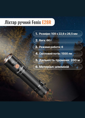 Набор Фонарь ручной E28R+Налобный фонарь HM50R V2.0 XPG S4 ANSI 700 лм Fenix (316324509)