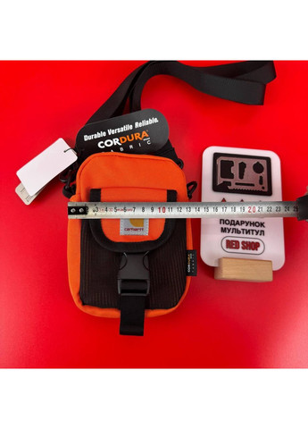 Мессенджер wip Сумка кархарт Черная Оранжевый No Brand (361668911)
