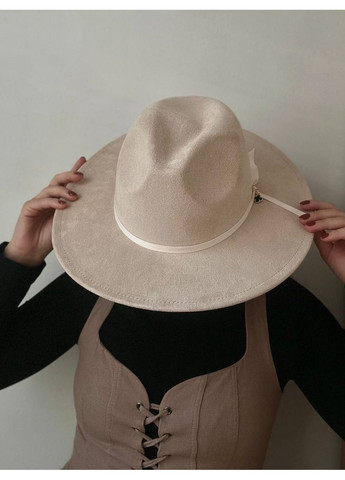 Капелюх Федора унісекс замшевий з полями 8 см та регулюванням розміру MONACO No Brand (362346150)