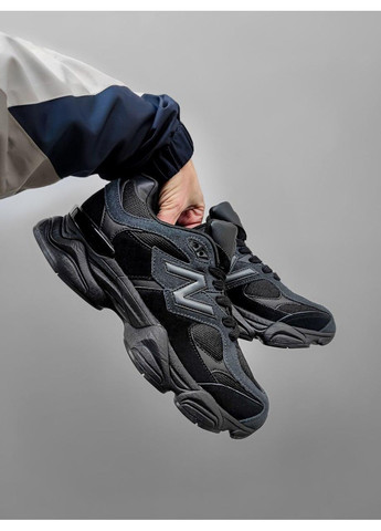 КРОССОВКИ ЖЕНСКИЕ NEW BALANCE 9060 BLACK / NAVI НЬЮ БЕЛАНС 9060 No Brand чёрные демисезоны (369388835)