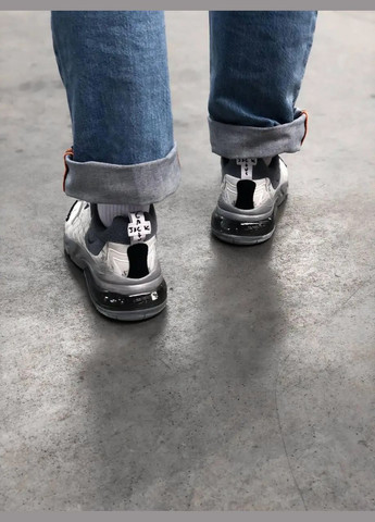 Сірі кроссовки air max 270 react travis scott cactus black grey Nike