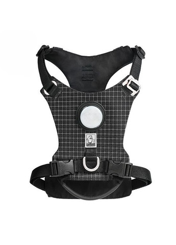 Шлея для собак TLH6771 со светодиодной подсветкой и держателем для GPS-трекера Черный, M Truelove (373444092)