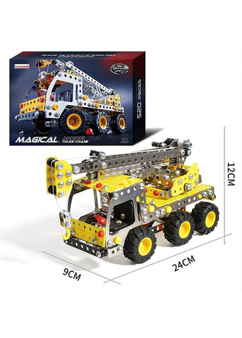 Конструктор металлический строительная техника Кран 520 деталей (816 B-437) No Brand (371646997)