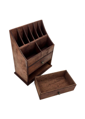 Органайзер настільний з дерева Кресмонт капучино (КНЦ-006109) No Brand (328225929)