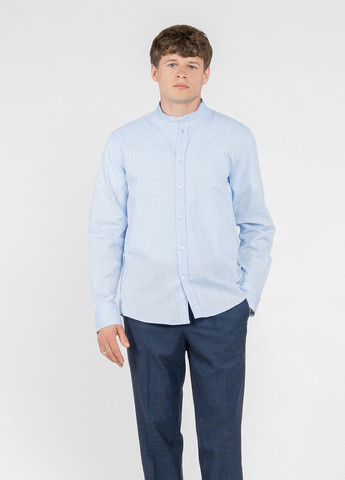 Сорочка чоловіча блакитна Arber STAND COLLAR (332214145)