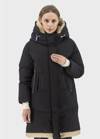 Чорний зимній Пуховик No Brand