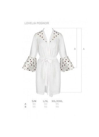 Воздушный пеньюар LOVELIA PEIGNOIR white - CherryLove Passion (282965109)
