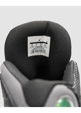 Чорні кросівки чоловічі nike air jordan 13 retro black flint найк аір джордан чорні демісезон No Brand