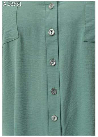 Бирюзовая повседневный рубашка SK с коротким рукавом