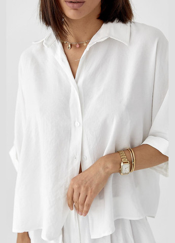 Костюм вільного крою з шортами та сорочкою Lurex (337701811)