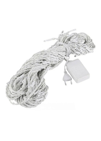 Светодиодная комнатная внутренняя гирлянда штора водопад на окно елку с работой от сети 200 LED 2х2 м (478666-Prob) Белая Unbranded (308133589)