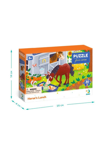 Дитячий пазл "Обід для коника" 300684, 30 елементів No Brand (365638337)