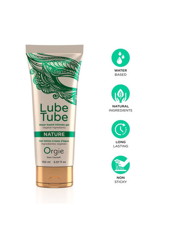 Лубрикант на водной основе Lube Tube Nature, 150 мл, натуральный состав, увлажняет, успокаивает Orgie (366876645)