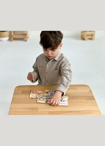 Дитячий столик і стільчик Bear для дітей 2-4 років Натуральний Tatoy (292312772)
