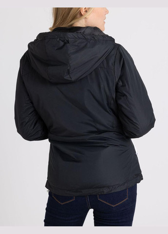 Черная демисезонная ветровка с капюшоном женская U.S. Polo Assn.