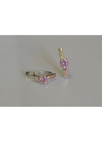 Срібні сережки зі вставками з золота Silver Style (366814030)