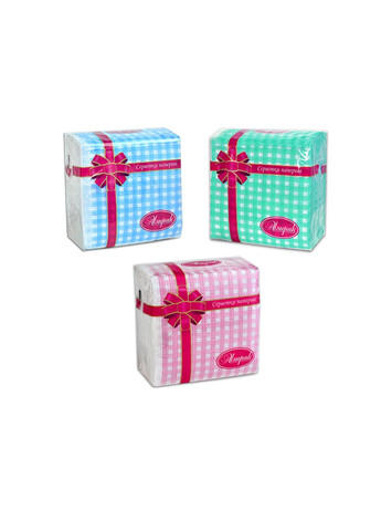 Салфетка бумажная "Клеточка" (100 шт) (4820077390615) Alsupak (336382421)